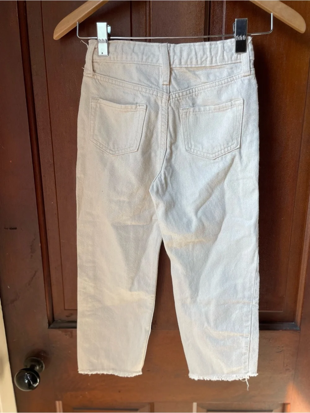 Old Navy girls size 7 high rise slouchy straight jeans
